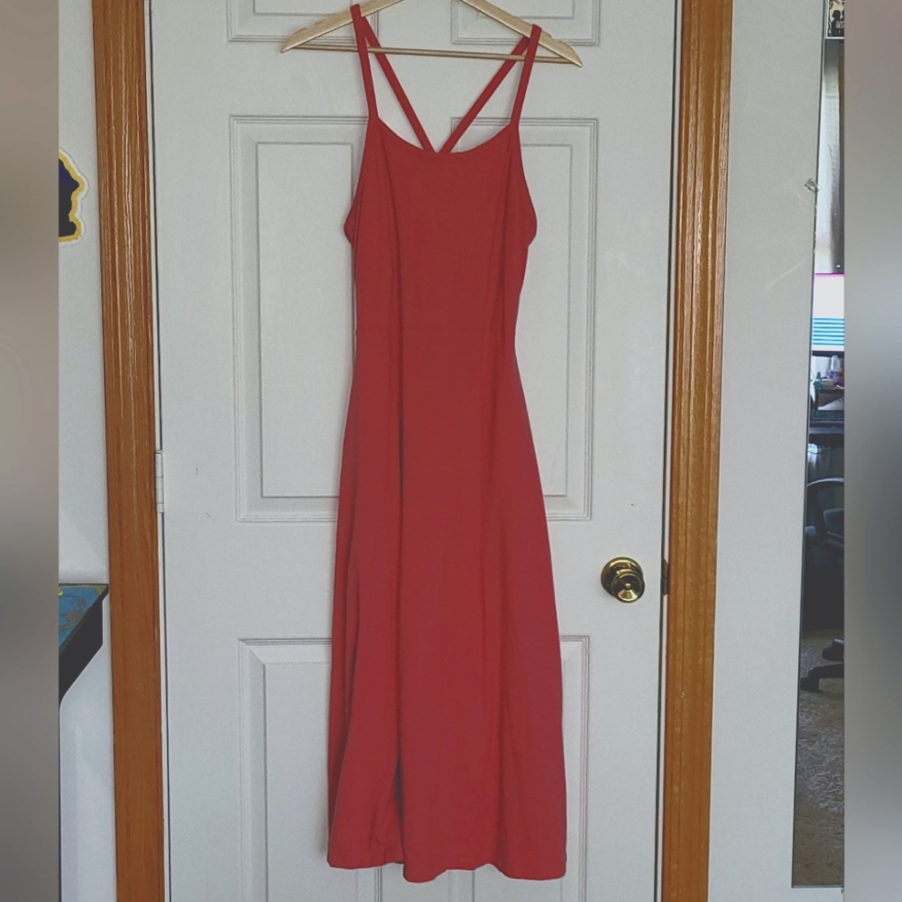 Pact Midi Fit and Flare dress
